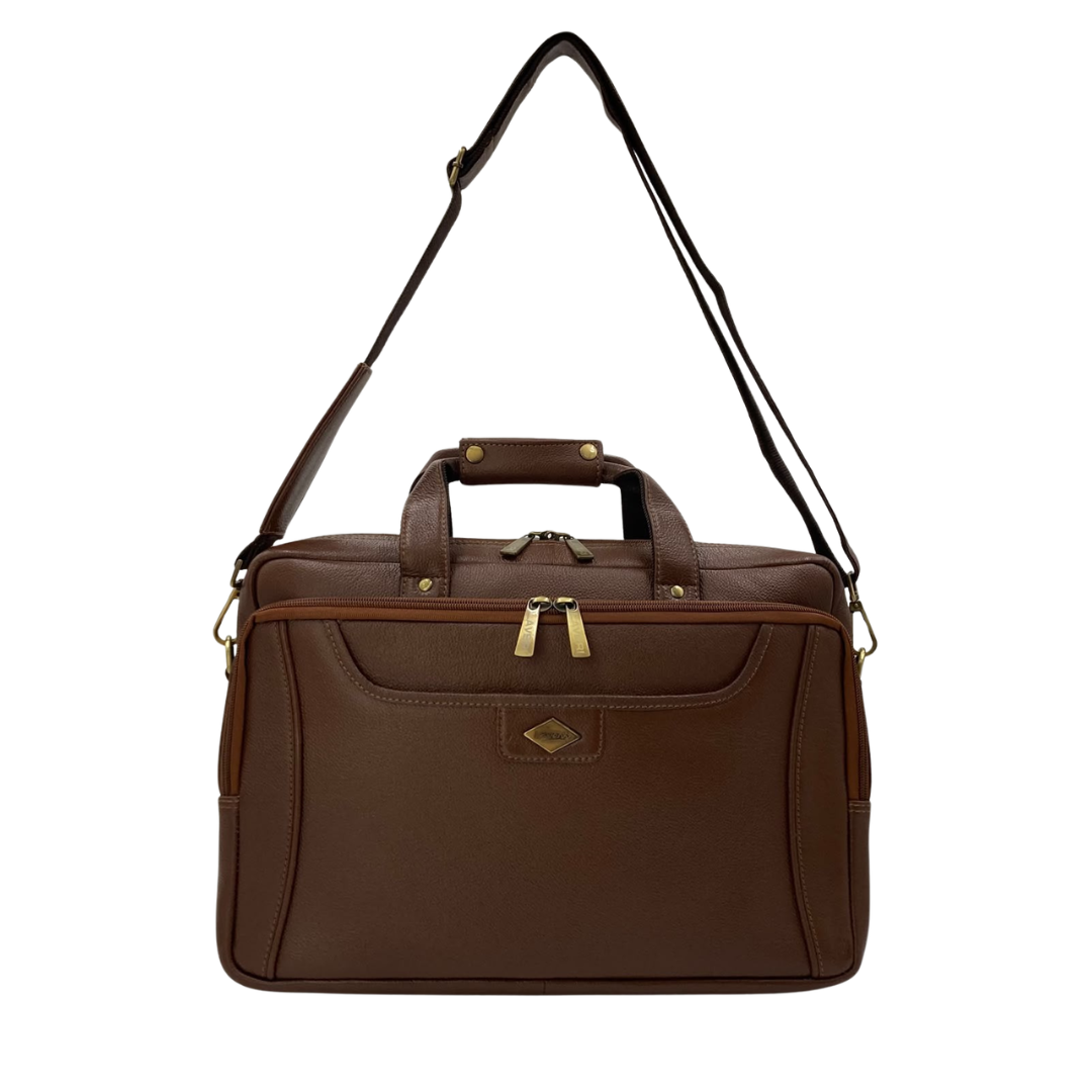 Expandable Leather Laptop Organiser Premium  # 2818