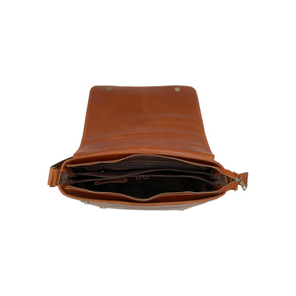 Italian Leather Messenger Bag # 2491