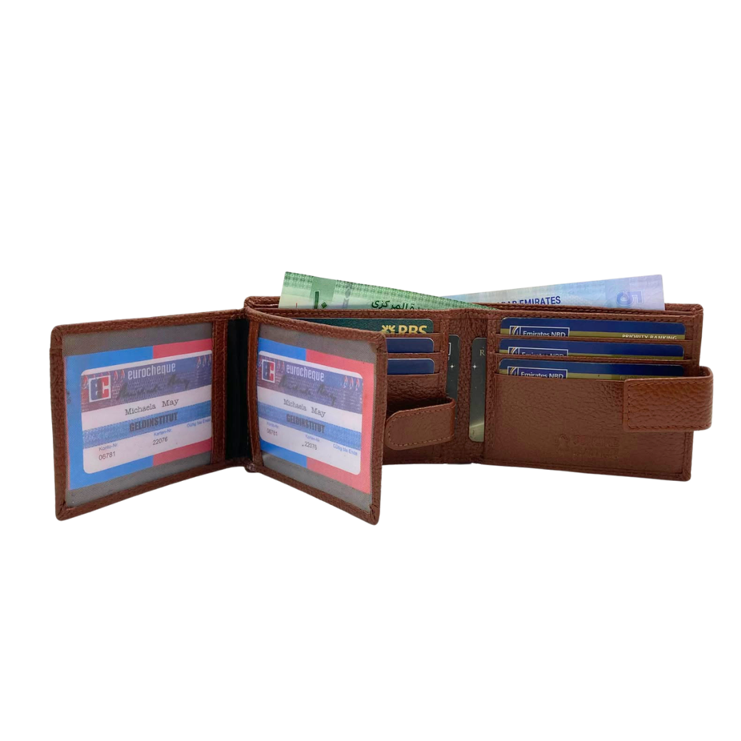 Pebble Texture 8 Card Billfold Wallet # 1426L