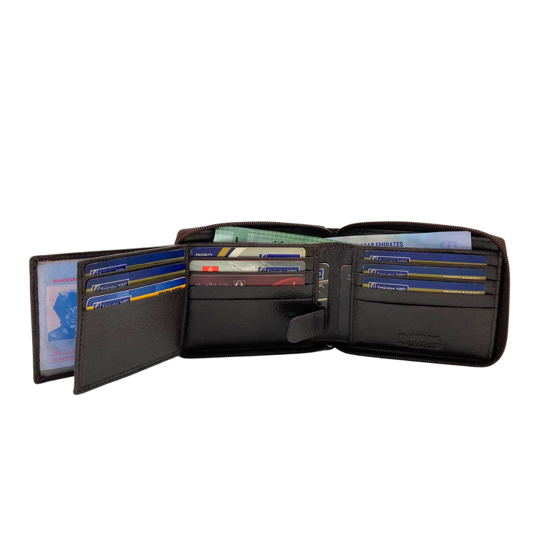 Pebble Texture 8 Card Billfold Wallet # 1013Z
