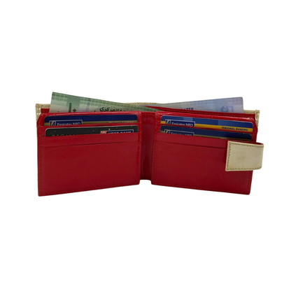 Classic Men's Waterproof Bifold Leather Wallet with Flip ID Window #1729 L (D.L.)