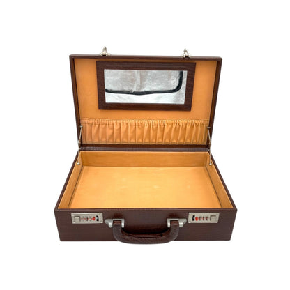 Leather Brief case Double Lock, Perfume box and Document Bag