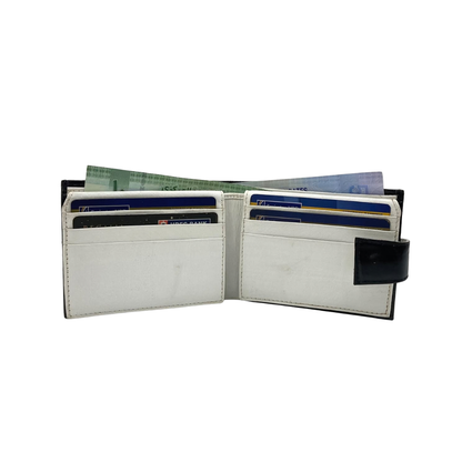 Classic Men's Waterproof Bifold Leather Wallet with Flip ID Window #1729 L (C.L.)