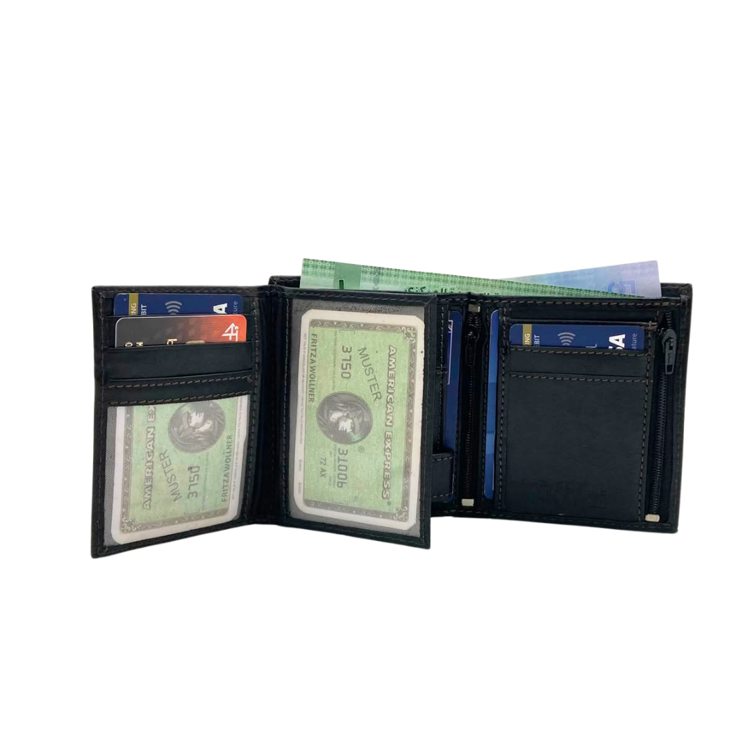 Standing Mens Collection Bi-Fold Wallet # 1191