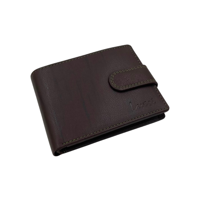 Mens Genuine Leather Mens wallet Leather Lined Bi fold Wallet For Men # 1250CL
