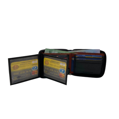 Fullzip leather mens Wallet #1426Z