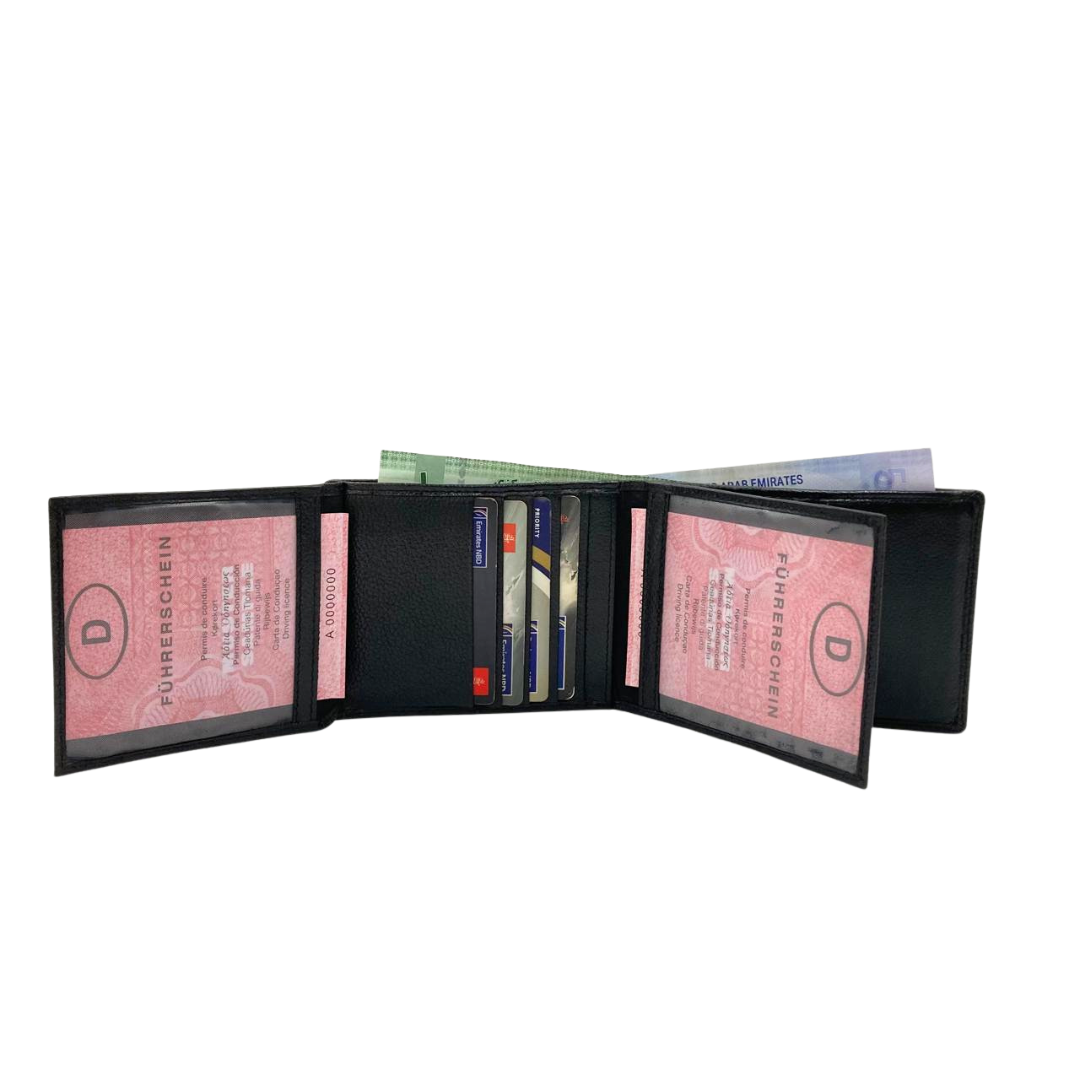 Pebble Texture 8 Card Billfold Wallet # 1888