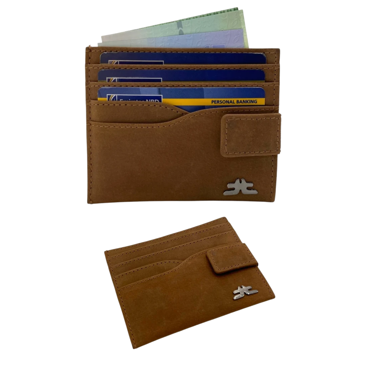 Slim Card Case & Cash Wallet Compact Size # 4257BL