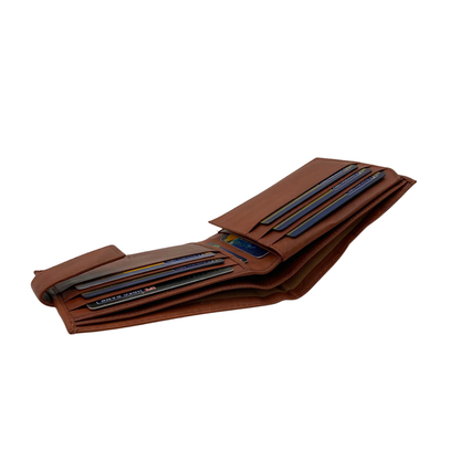 Antq, Smooth Leather Wallet With Inside Leather Lining # 1699L