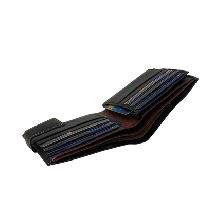Antq, Smooth Leather Wallet With Inside Leather Lining # 1005L