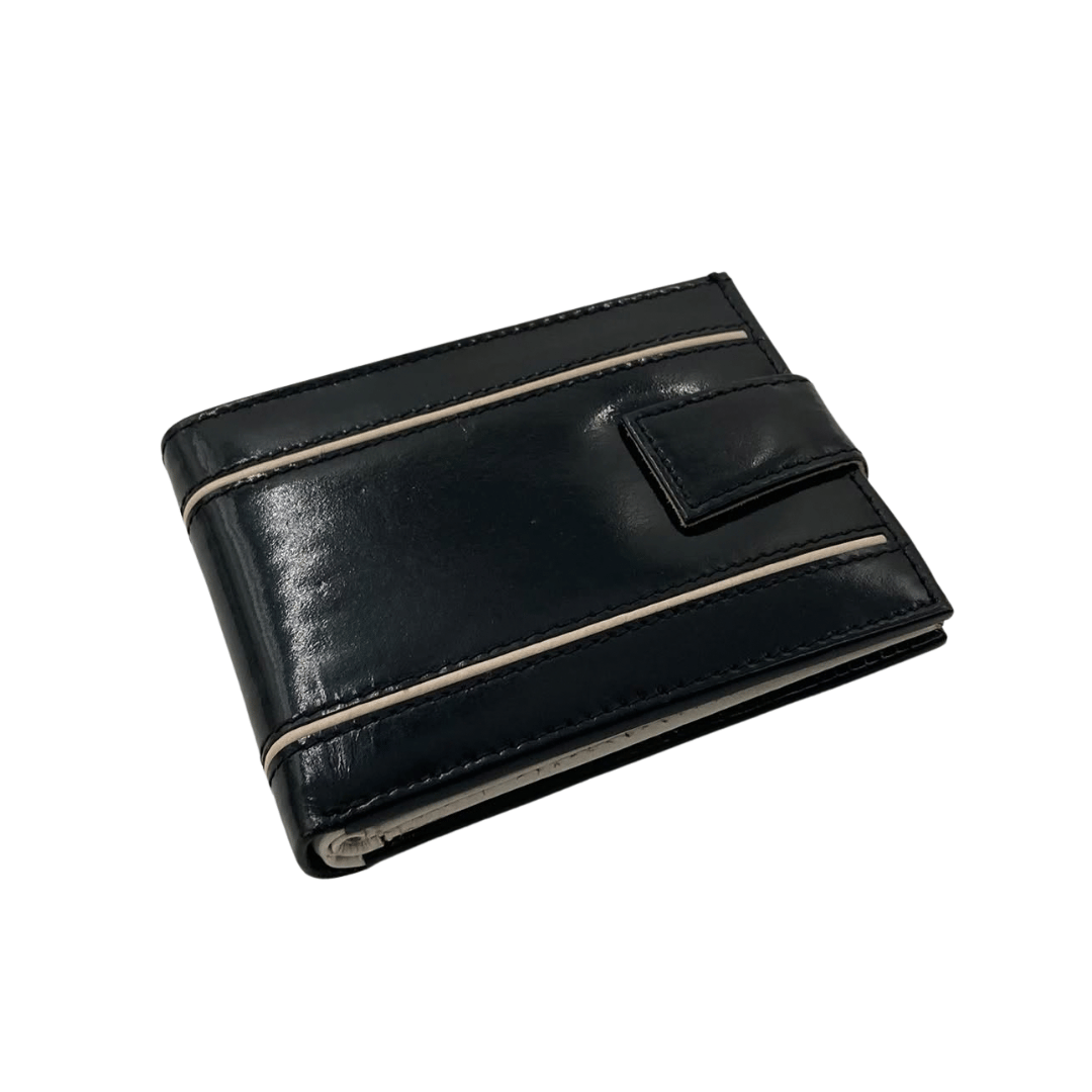 Classic Men's Waterproof Bifold Leather Wallet with Flip ID Window # 892L (D.L.)