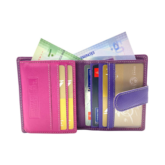 Women's Multi-Color Leather Wallet t # JD1126