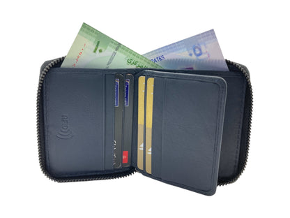 VIP Full Zip RFID Men's Wallet , Multiple Card & Compact Bifold Wallet # 4397Z