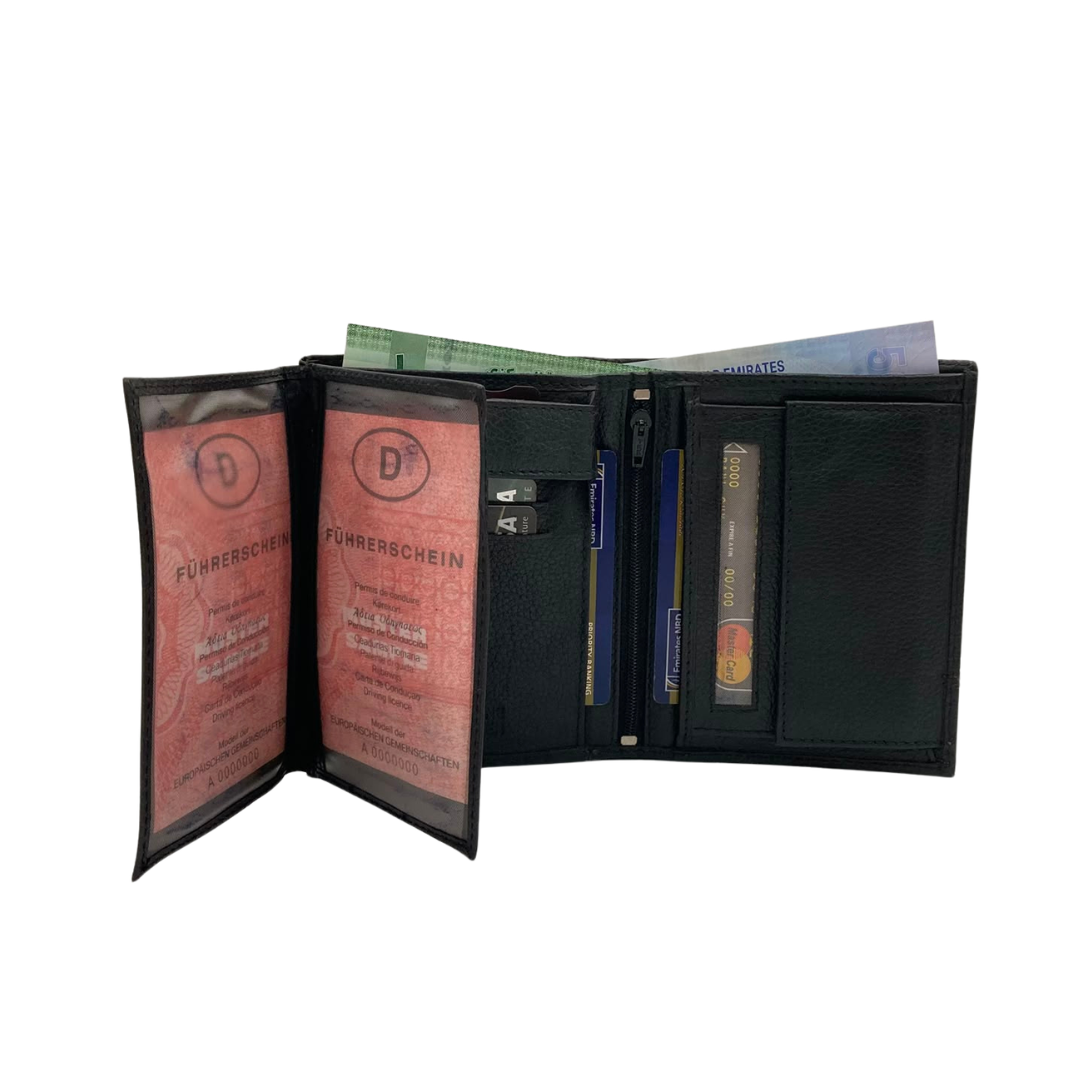 Standing Mens Collection Bi-Fold Wallet # 1504B
