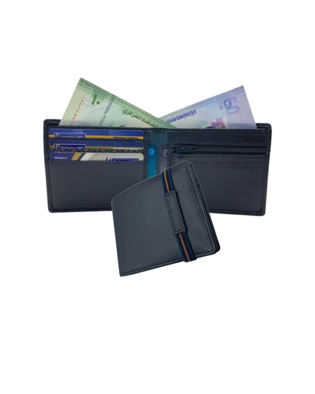 Slim & Compact Leather Bi-Fold Wallet  # 4627Z [ELAS]