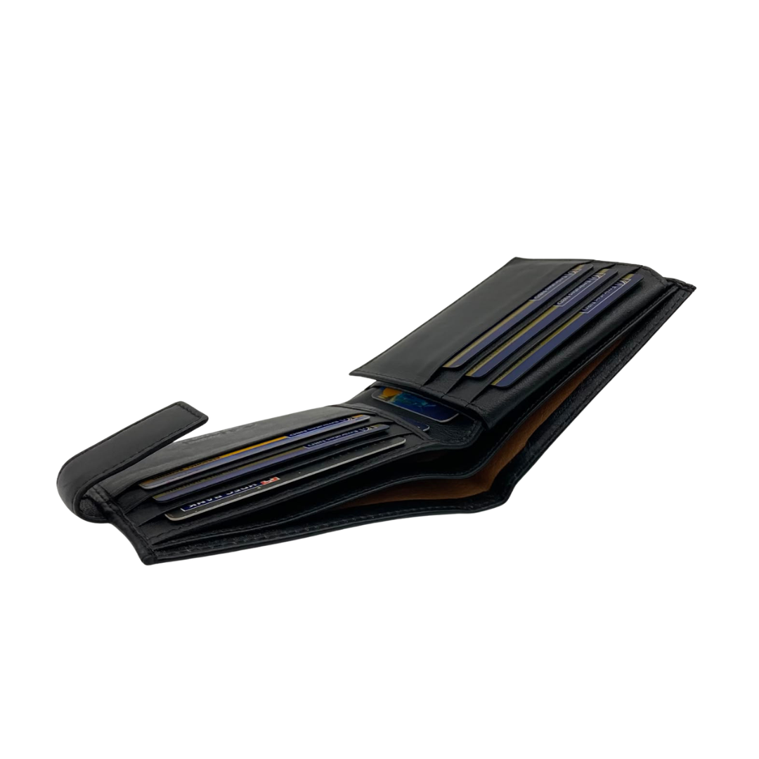 Antq, Smooth Leather Wallet With Inside Leather Lining # 1699L