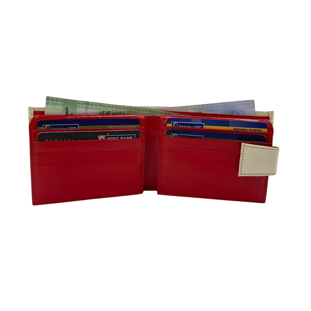Classic Men's Waterproof Bifold Leather Wallet with Flip ID Window #1729 L
