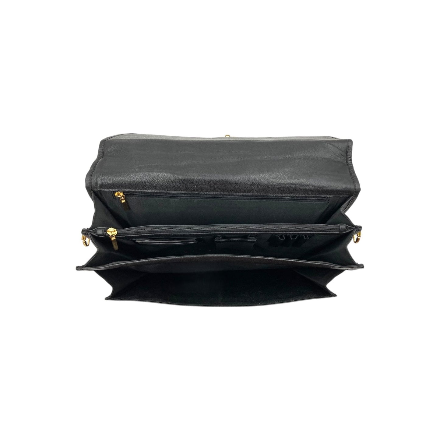 Office Laptop & Document Leather Bag With Flap Lock # 2025A