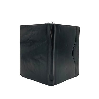Ultra Light Slim Classic Leather A-5.FILE FOLDER-ZIP_BLK[KATA]