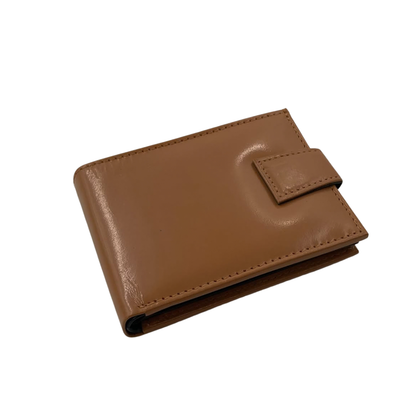 Classic Men's Waterproof Bifold Leather Wallet with Flip ID Window #892L