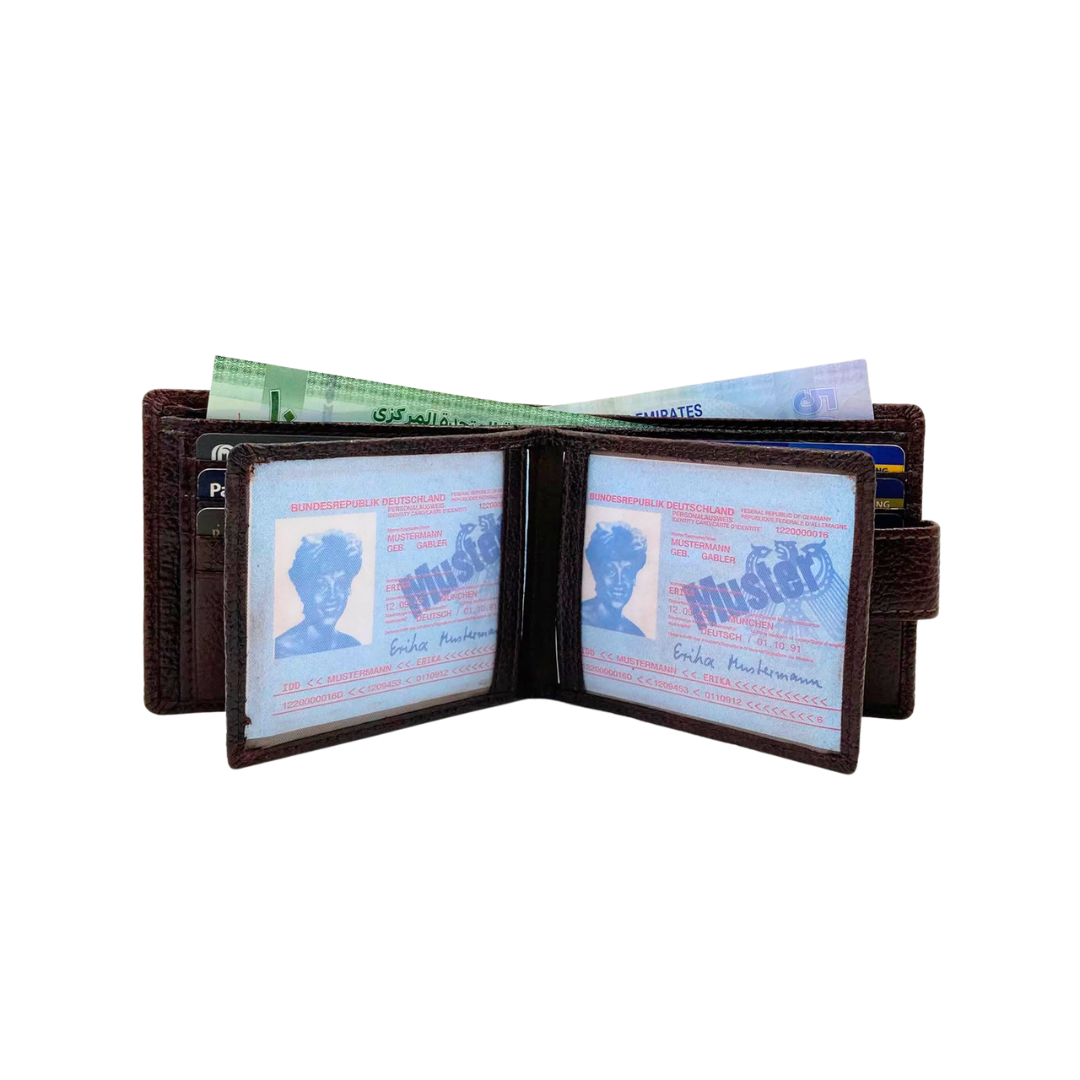 Pebble Texture 8 Card Billfold Wallet # 983AL