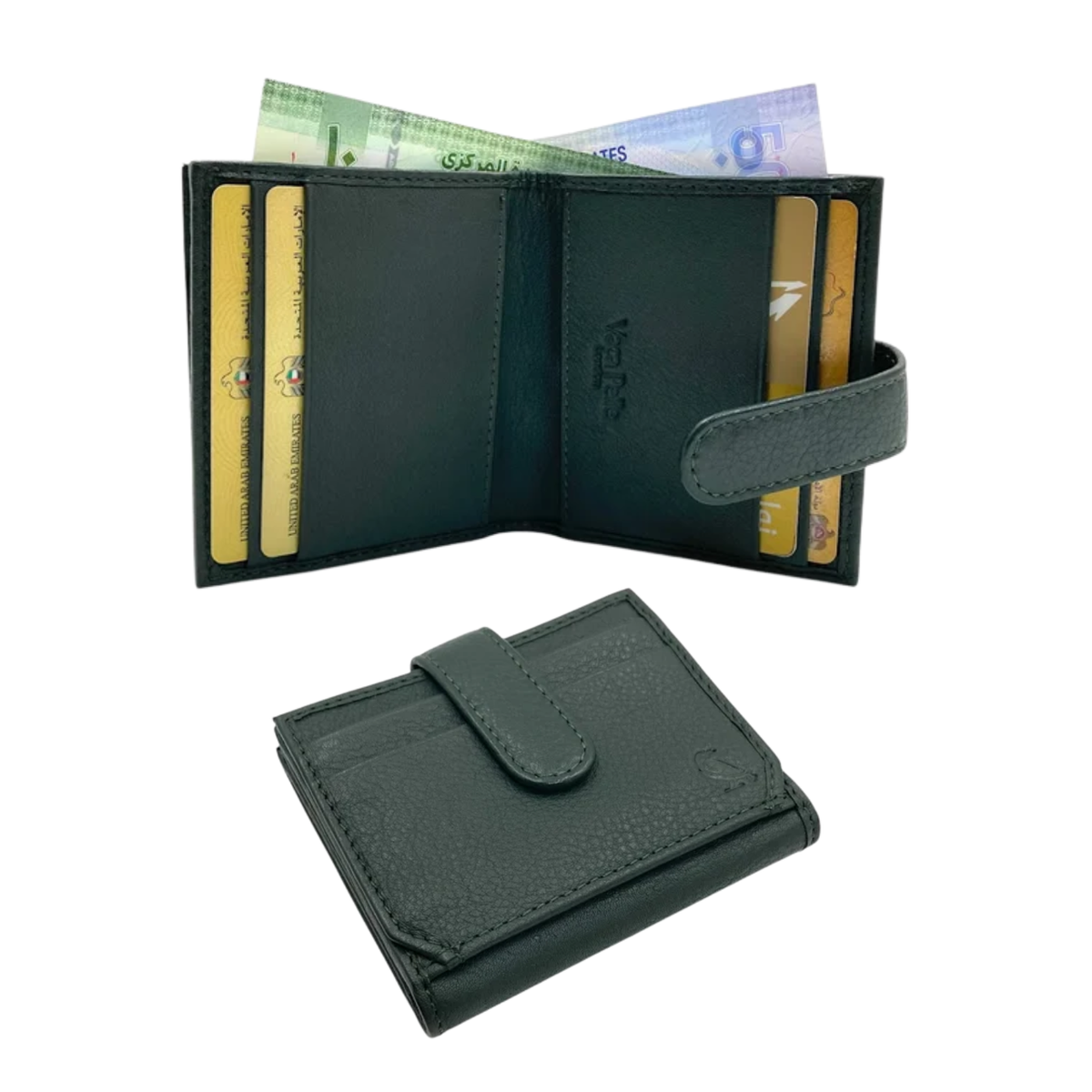 Card Case & Cash Wallet Compact Size 15 Card Space # 4695_VP