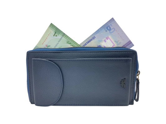 Women's Multipurpose Full Zip Phone Purse Bag with Shoulder Strap # 4570
