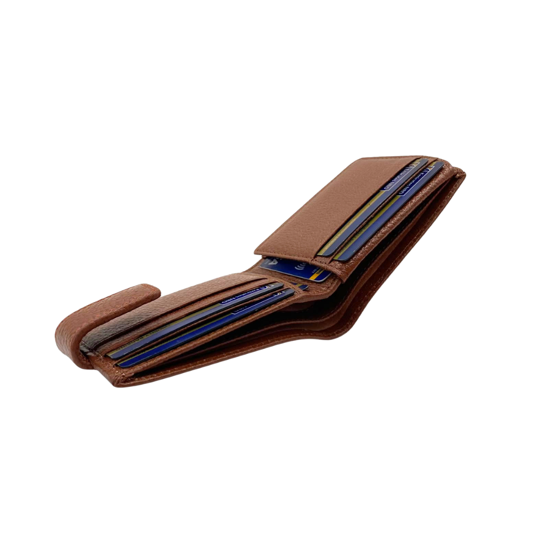 Pebble Texture 8 Card Billfold Wallet # 1020BL