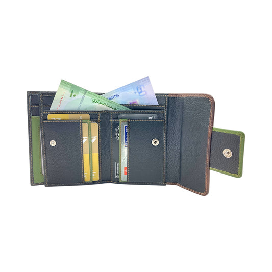 Women's Multi-Color Leather Wallet # 4009