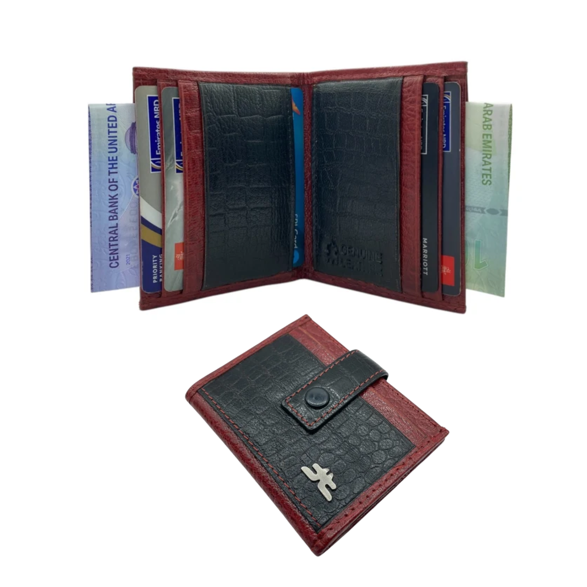 Card Case & Cash Wallet Compact Size 14 Card Space # 4029