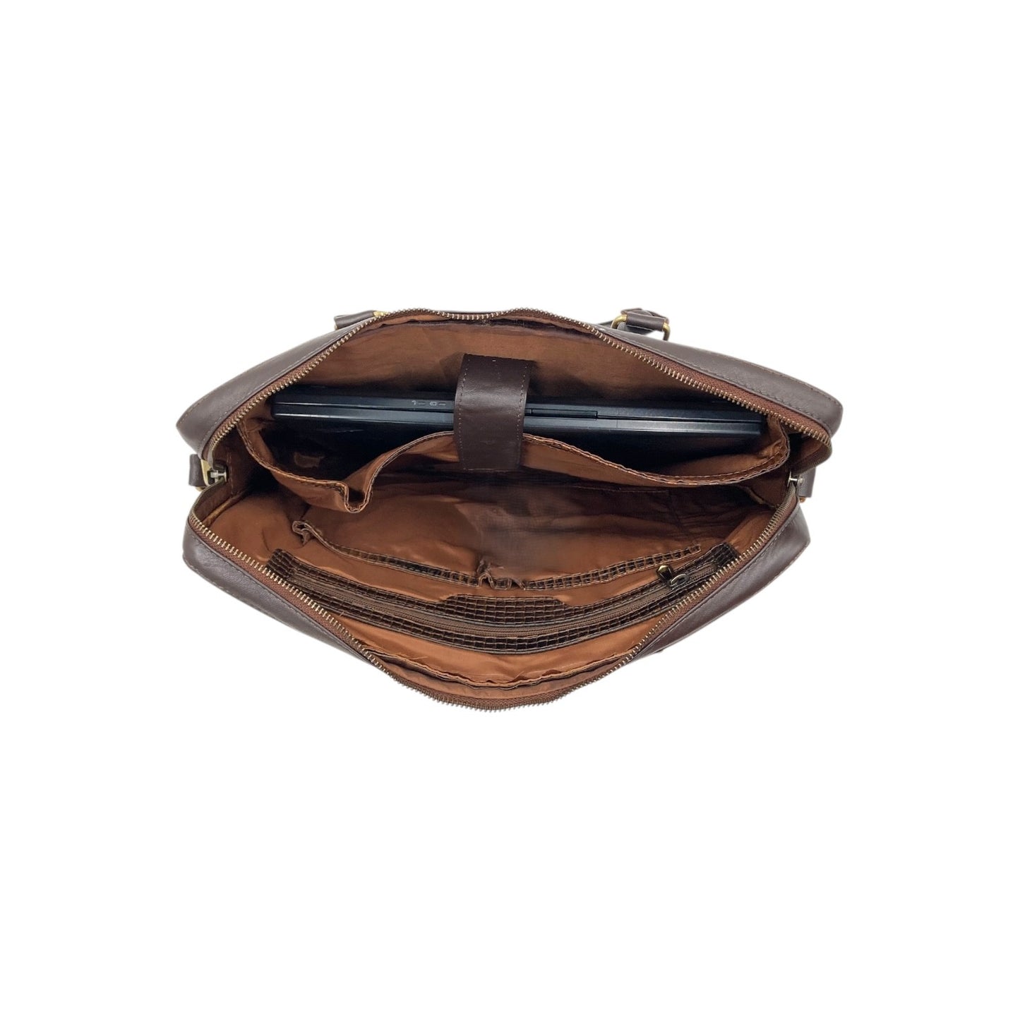 Ultra Light Slim Classic Leather Laptop Bag # 2857