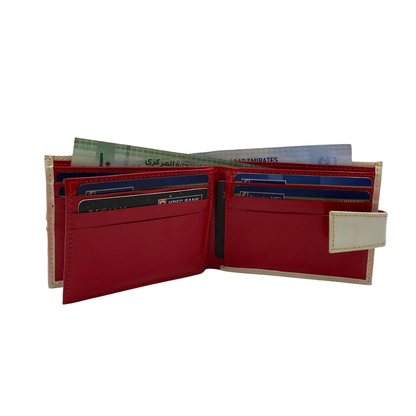 Classic Men's Waterproof Bifold Leather Wallet with Flip ID Window #1728L (C.L.)