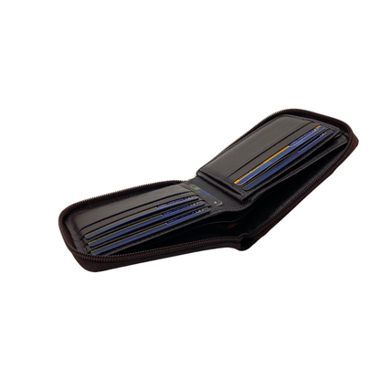 Fullzip leather mens Wallet #4094NZ