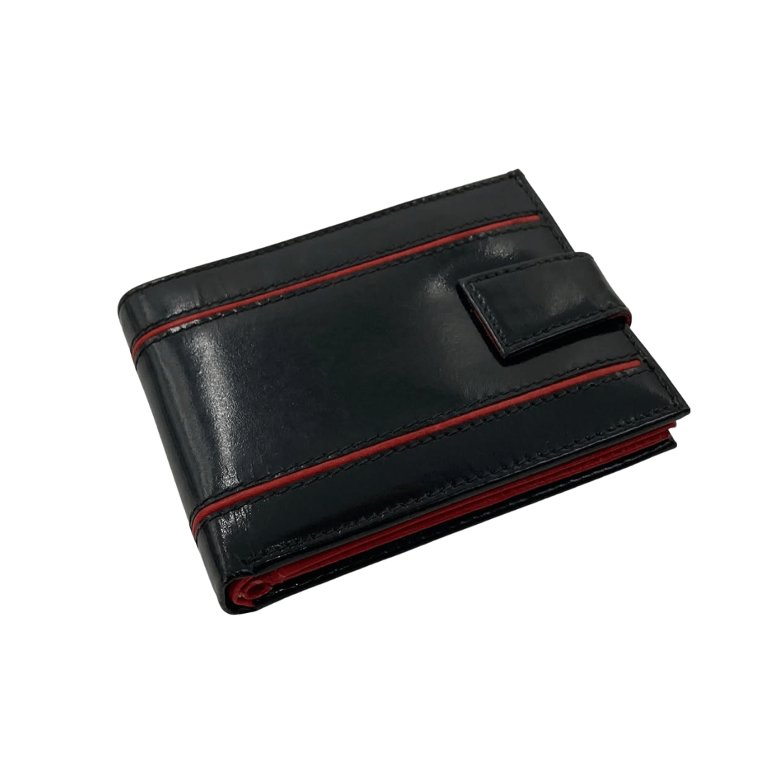 Classic Men's Waterproof Bifold Leather Wallet with Flip ID Window # 892L (D.L.)
