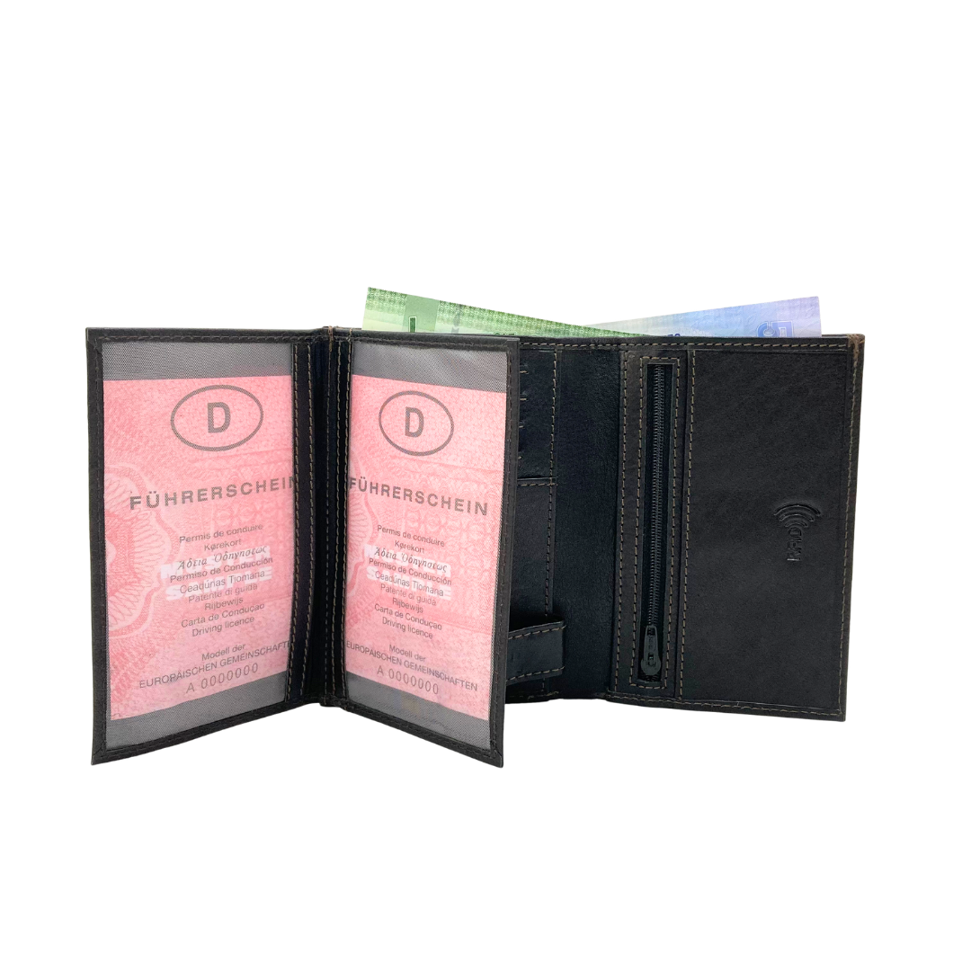 Shield Collection Bi-Fold RFID Wallet # 4102S