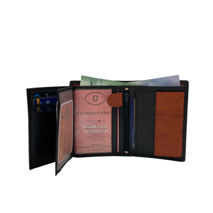 Standing Mens Collection Bi-Fold Wallet # 1517