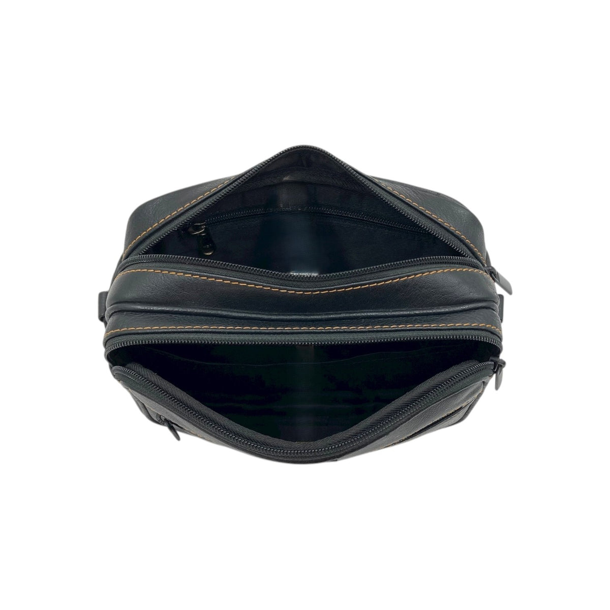 Hand Pouch, Wash Bag, Toiletry, Genuine Leather # 2295H