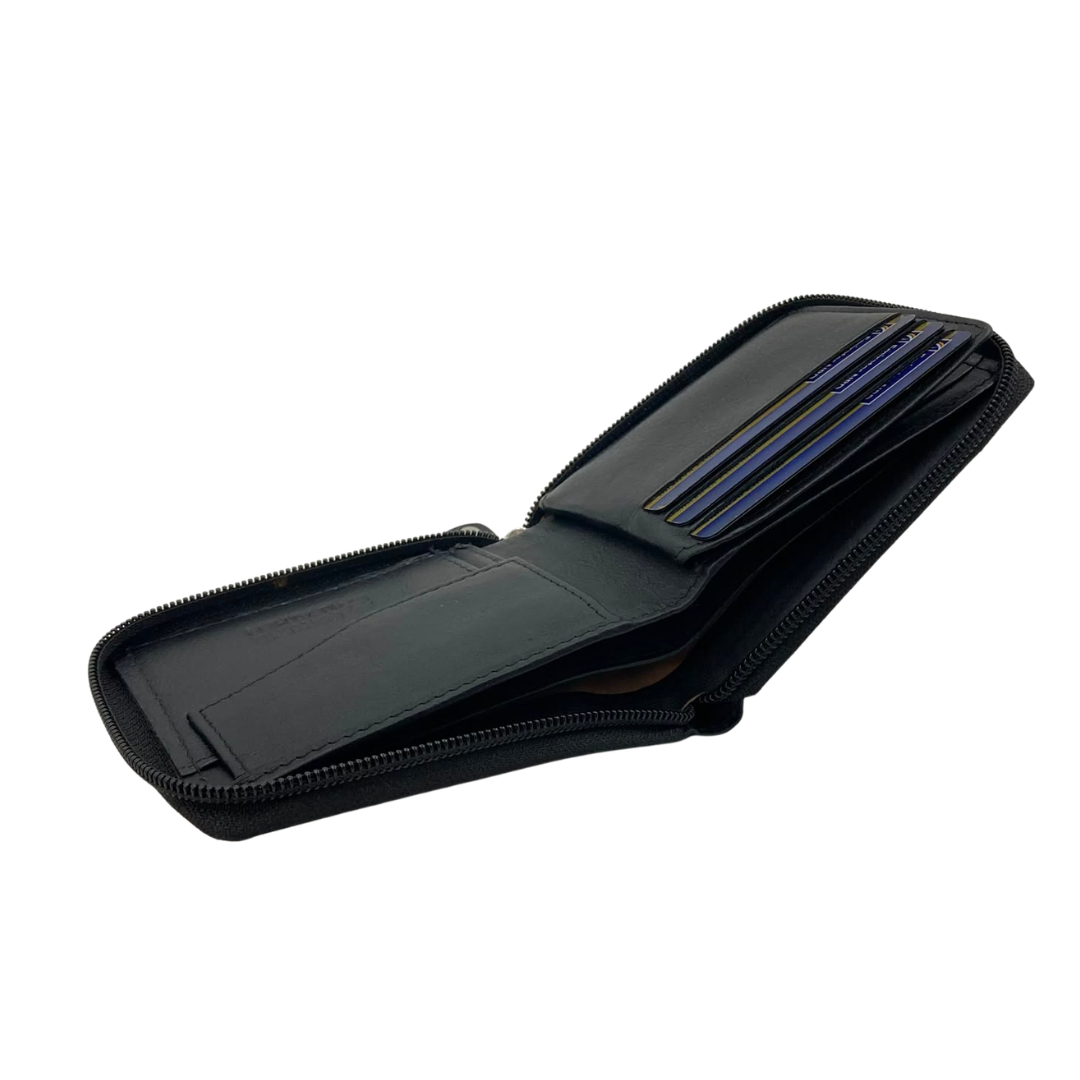 Fullzip leather mens Wallet #1116CZ