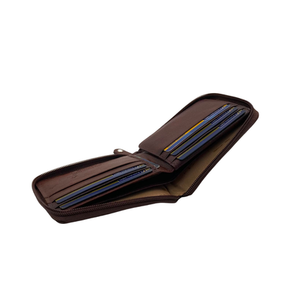 Fullzip leather mens Wallet #1541Z