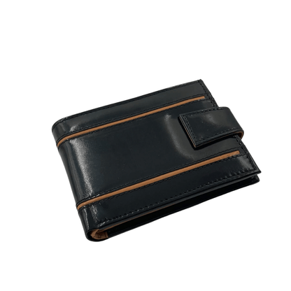 Classic Men's Waterproof Bifold Leather Wallet with Flip ID Window # 892L (D.L.)