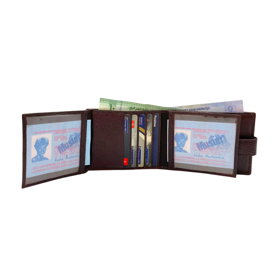 Pebble Texture 8 Card Billfold Wallet # 1888L
