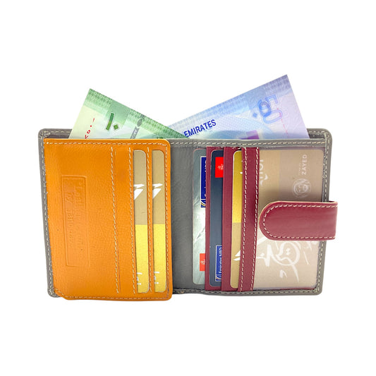 Women's Multi-Color Leather Wallet t # JD1126