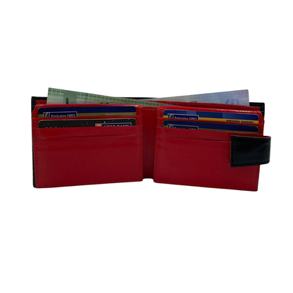 Classic Men's Waterproof Bifold Leather Wallet with Flip ID Window #1729 L (D.L.)