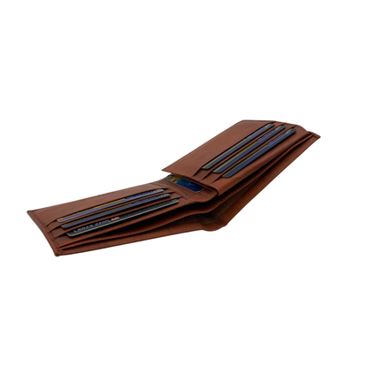 Antq, Smooth Leather Wallet With Inside Leather Lining  # 1699