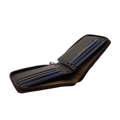 Fullzip leather mens Wallet #1541Z
