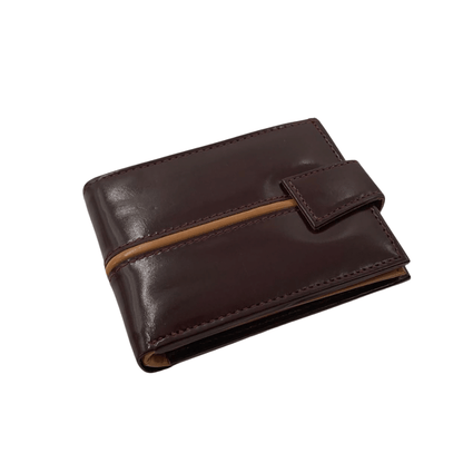 Classic Men's Waterproof Bifold Leather Wallet with Flip ID Window # 892L (C.L.)
