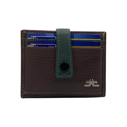 Card Case & Cash Wallet Compact Size 12 Card Space Plus Zip For Coins # 4029Z