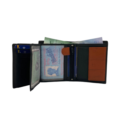 Standing Mens Collection Bi-Fold Wallet # 1517S