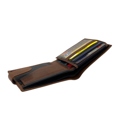Antq, Smooth Leather Wallet With Inside Leather Lining # 1981CL