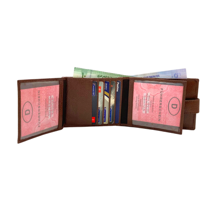 Pebble Texture 8 Card Billfold Wallet # 1888L